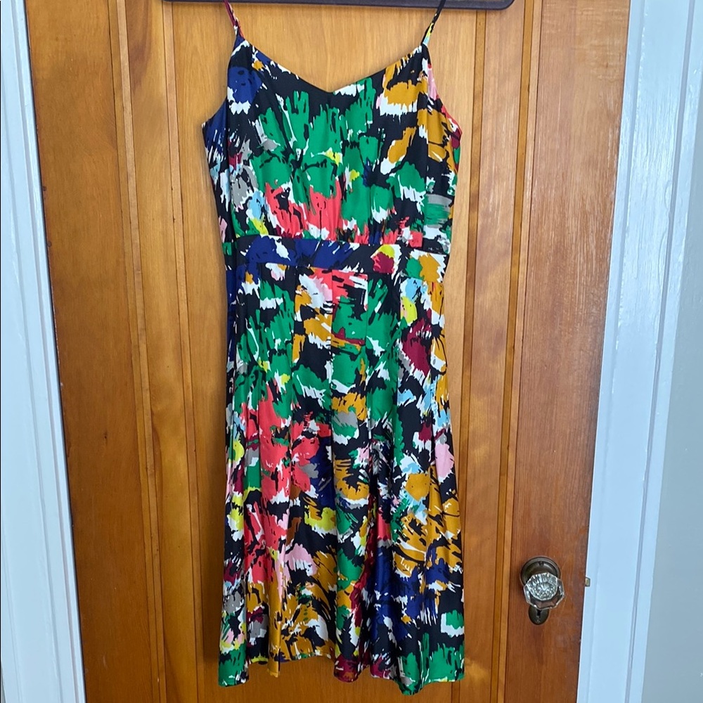 J.Crew Multicolor Spaghetti Strap Dress